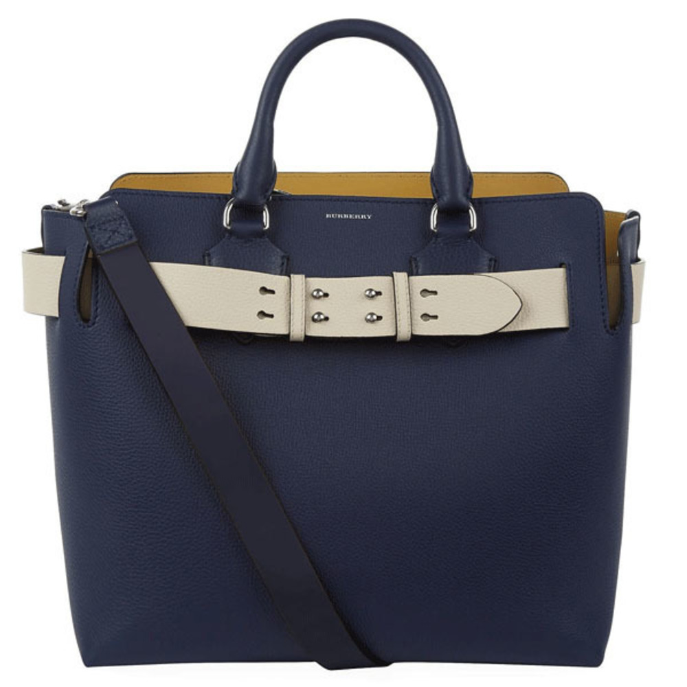Burberry Outlet Leather Handbag Blue